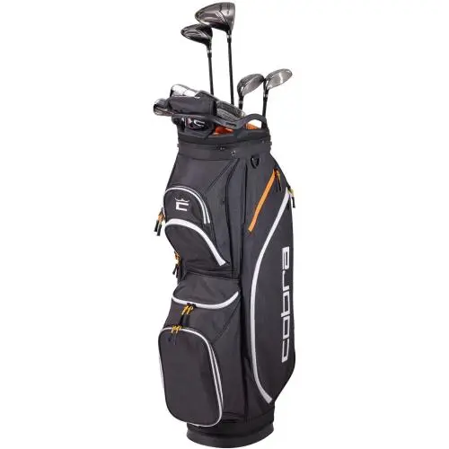 Cobra Fly XL 12 Piece Black/gold Complete Set Club Set Stiff Steel