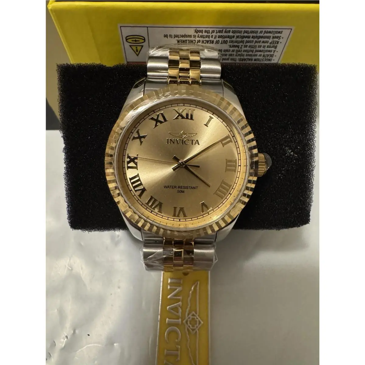 47404- Specialty Windsor Men’s Watch-43mm.Two-Tone Gold. Roman Dial by Invicta