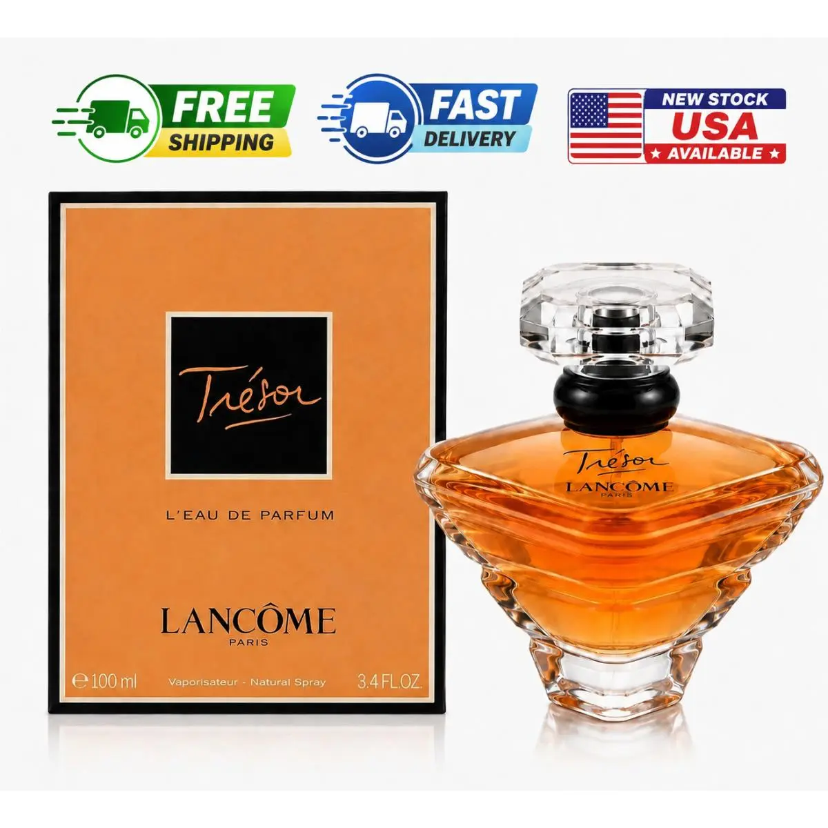 Tresor by Lancome L`eau De Parfum Spray For Women 3.4oz by Lancôme