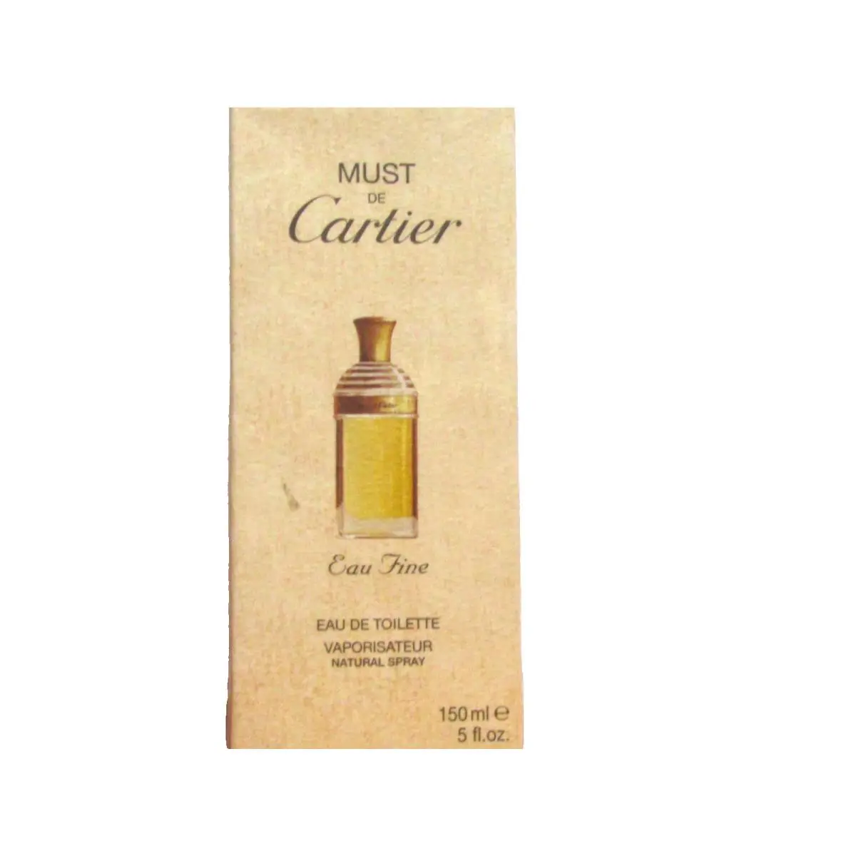Must de  Eau Fine Perfume Women 5. Oz/ 150 ml Eau de Toilette Spray Seal by Cartier