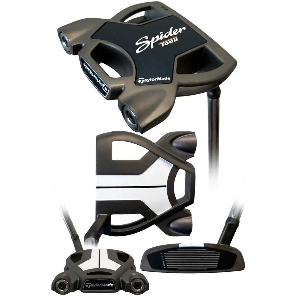 Taylormade Tour Issued Spider Tour T3 Silver Putter Slant Neck