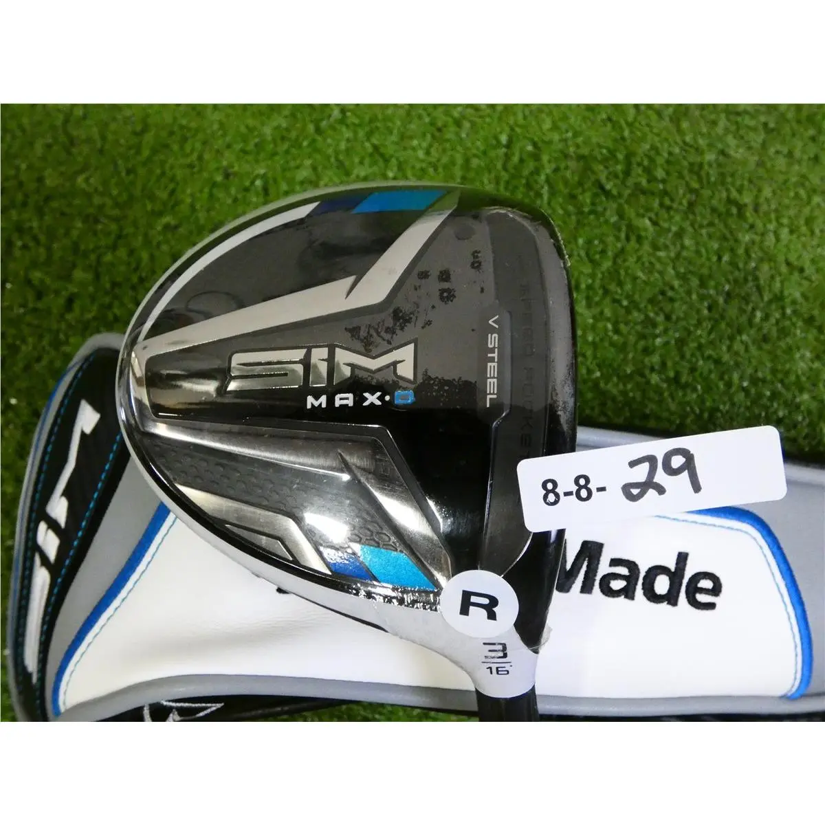 Taylormade Sim Max D 16 3 Wood Helium 5F3 Regular Graphite with Headcover