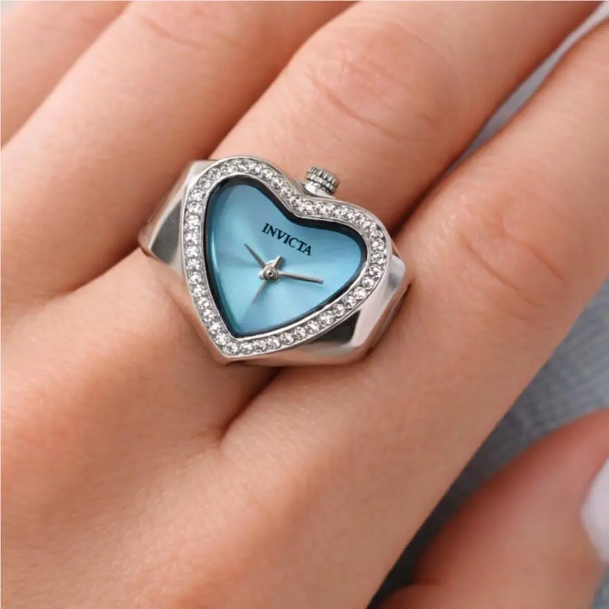 Mini Angel Women`s Ring Watch - 18.5mm Steel 49573 0566 by Invicta