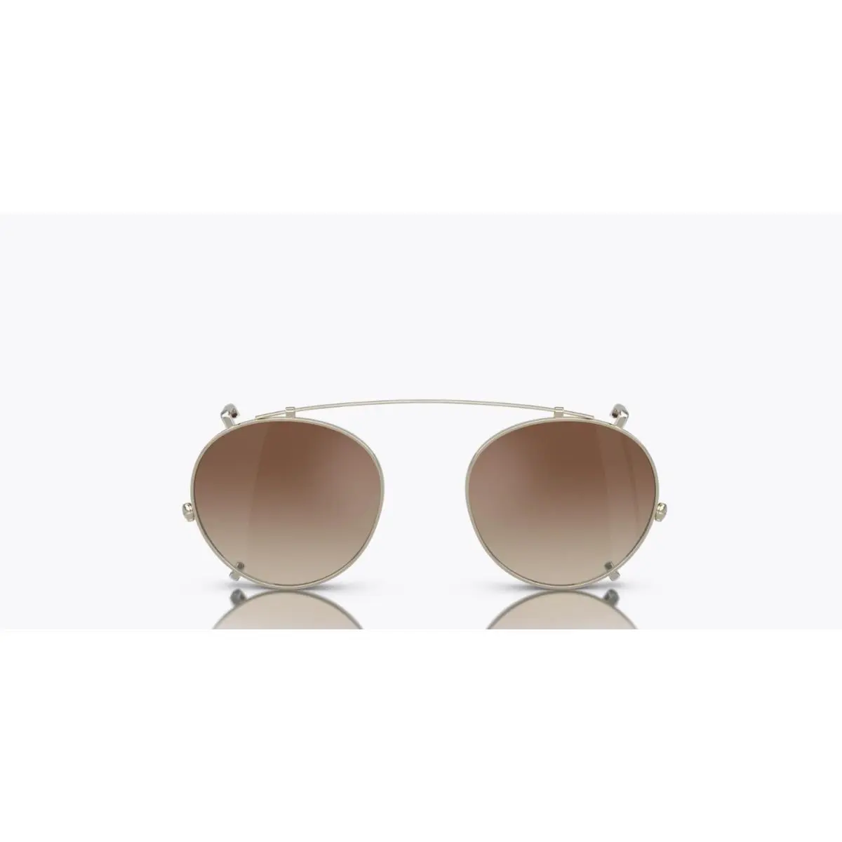 OP-13 Clip-on Sunglass OV5504C Shiny Gold Brown 45mm with Pouch by Oliver Peoples