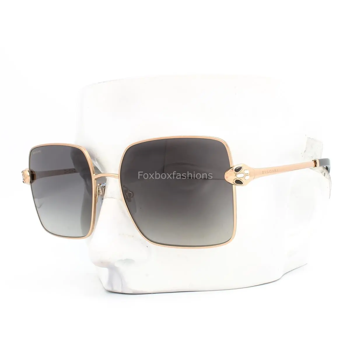 Sunglasses BV 6180KB 2014/T3 Rose Gold Plated Polarized Lens with Case by Bvlgari