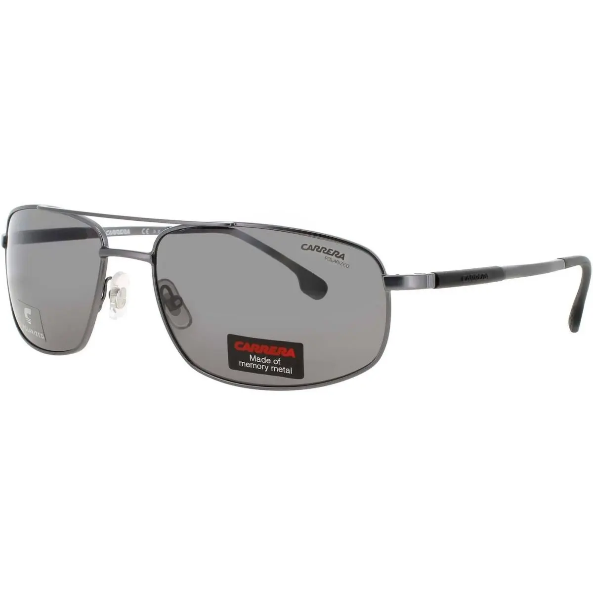 Carrera Men`s Sunglasses Matte Dark Ruthenium Metal Full Rim Frame 8036/S R80