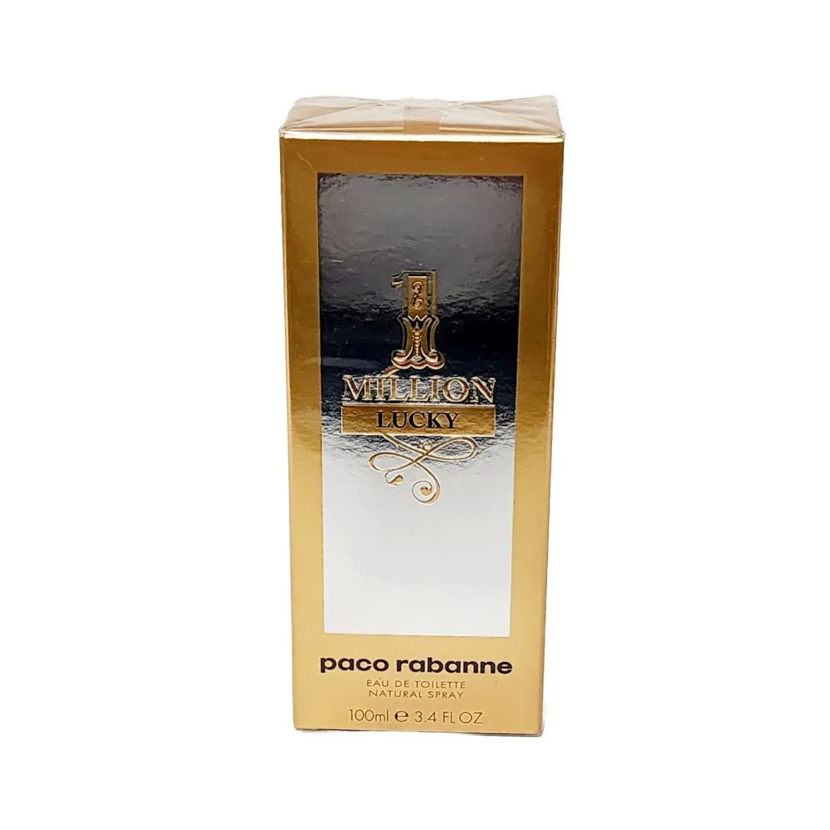 One Million Lucky 3.4oz Men`s Eau de Toilette Spray by Paco Rabanne