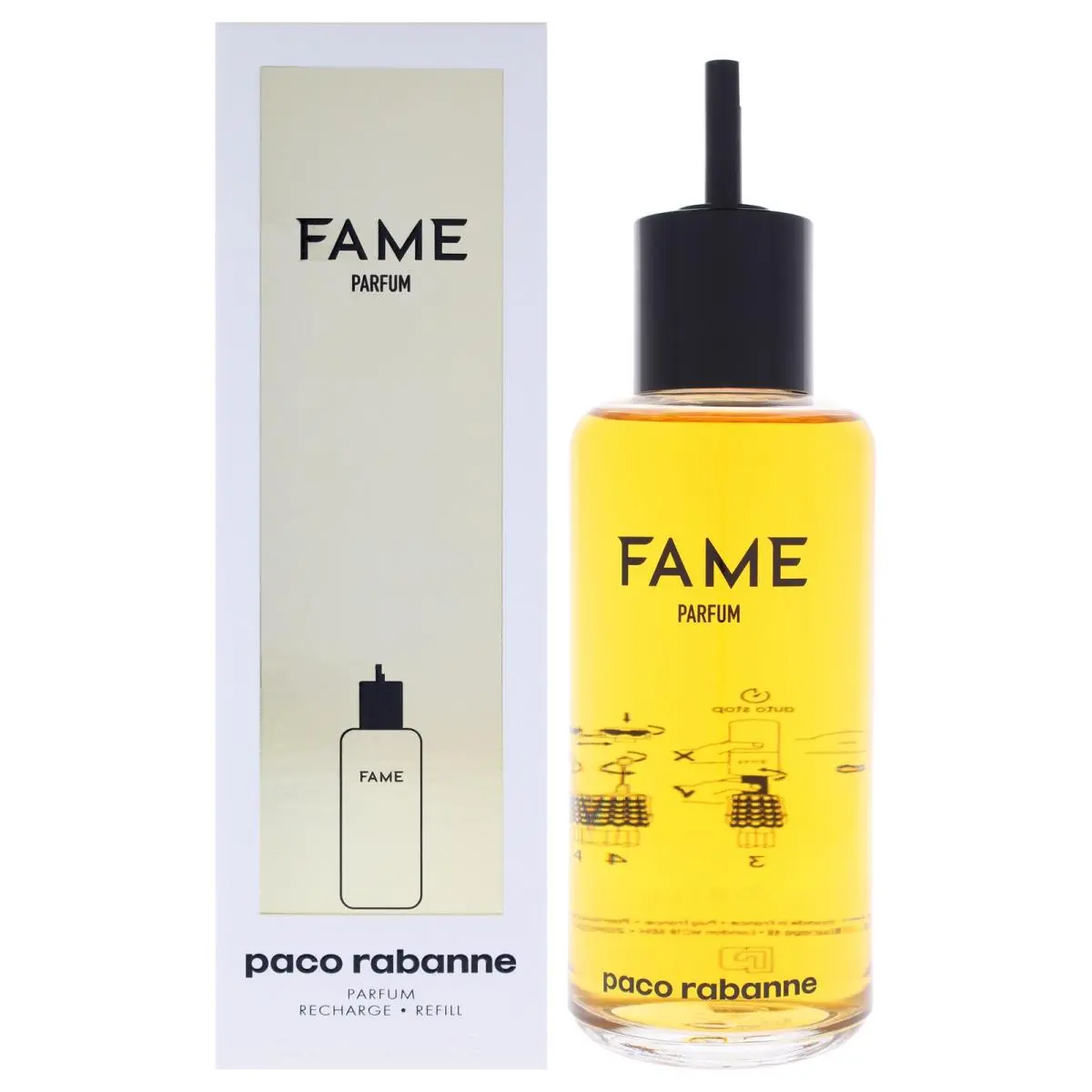 3 Pack Fame  For Women - 6.8 oz Parfum Spray Refill by Paco Rabanne
