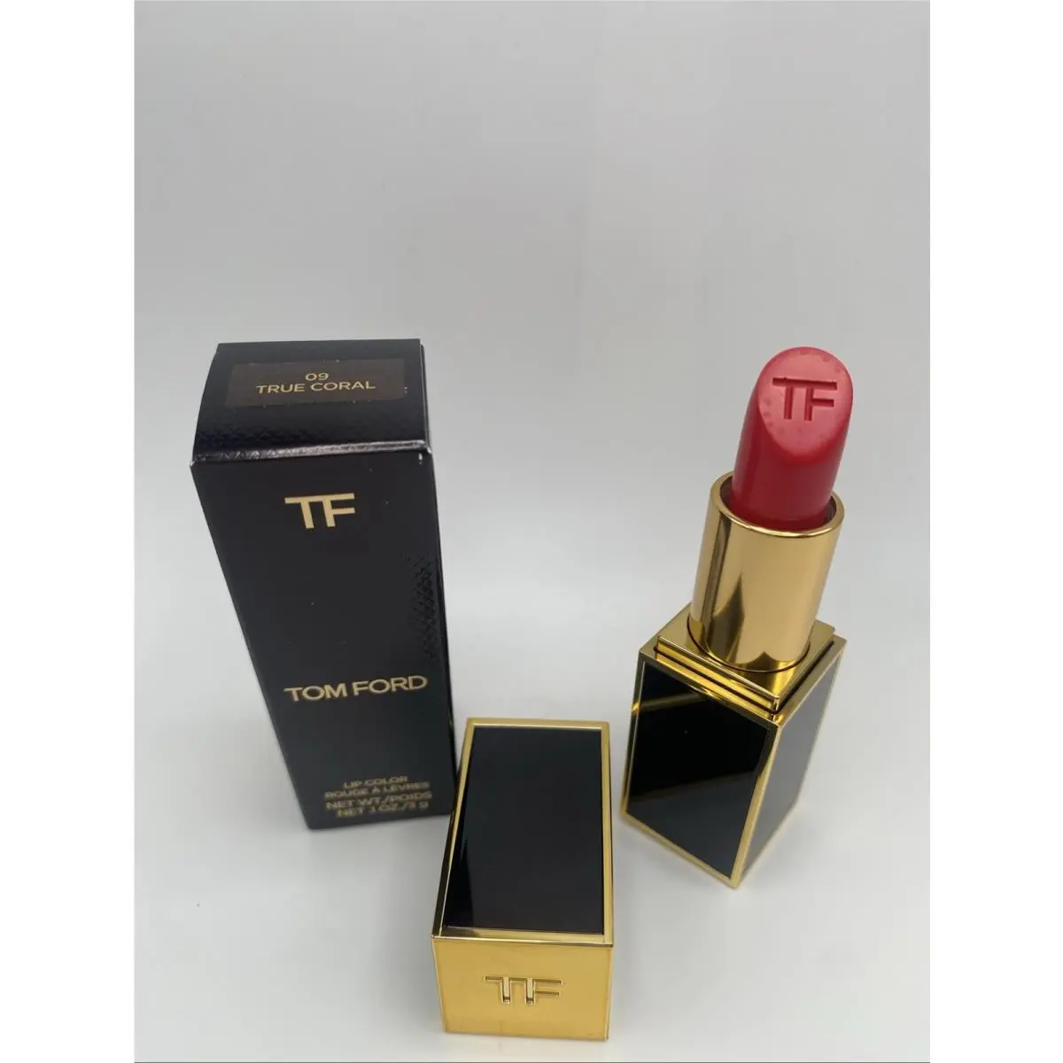 Lip Color Lipstick Rouge A Levres 09 True Coral Full Size .1oz / 3g by Tom Ford
