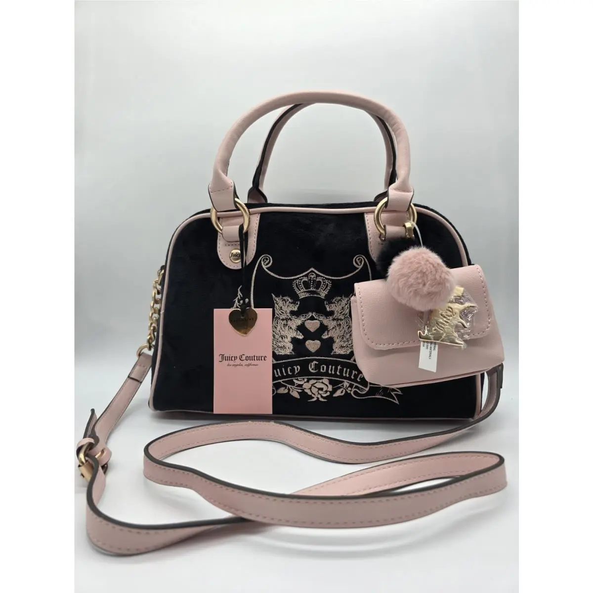 Juicy New Love Chapter Satchel Couture Love Chapter Satchel Blackpink Velour Scottie Dogs Satchel by Juicy Couture