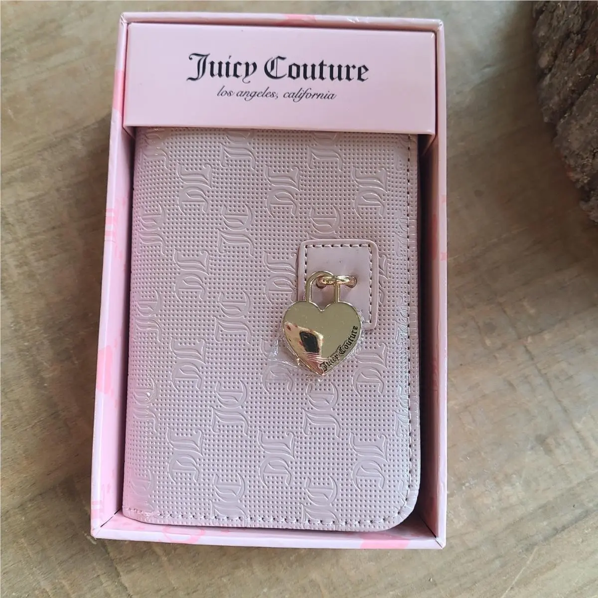 Juicy Couture Simply Perfect Everything Bifold Wallet Dusty Blush Pink