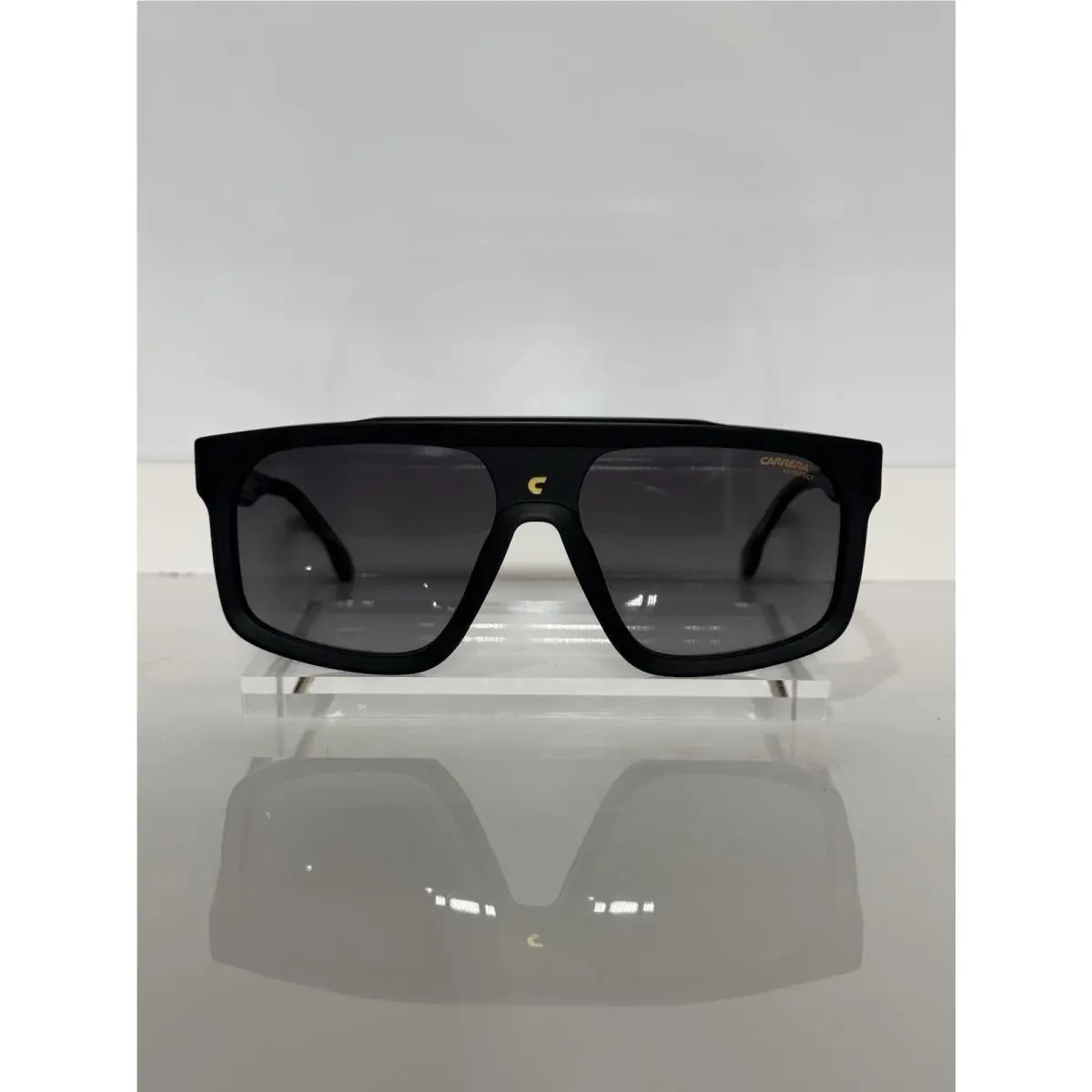 Carrera 1061S 004 Matte Black Large Acetate Gray Gradient Sunglasses