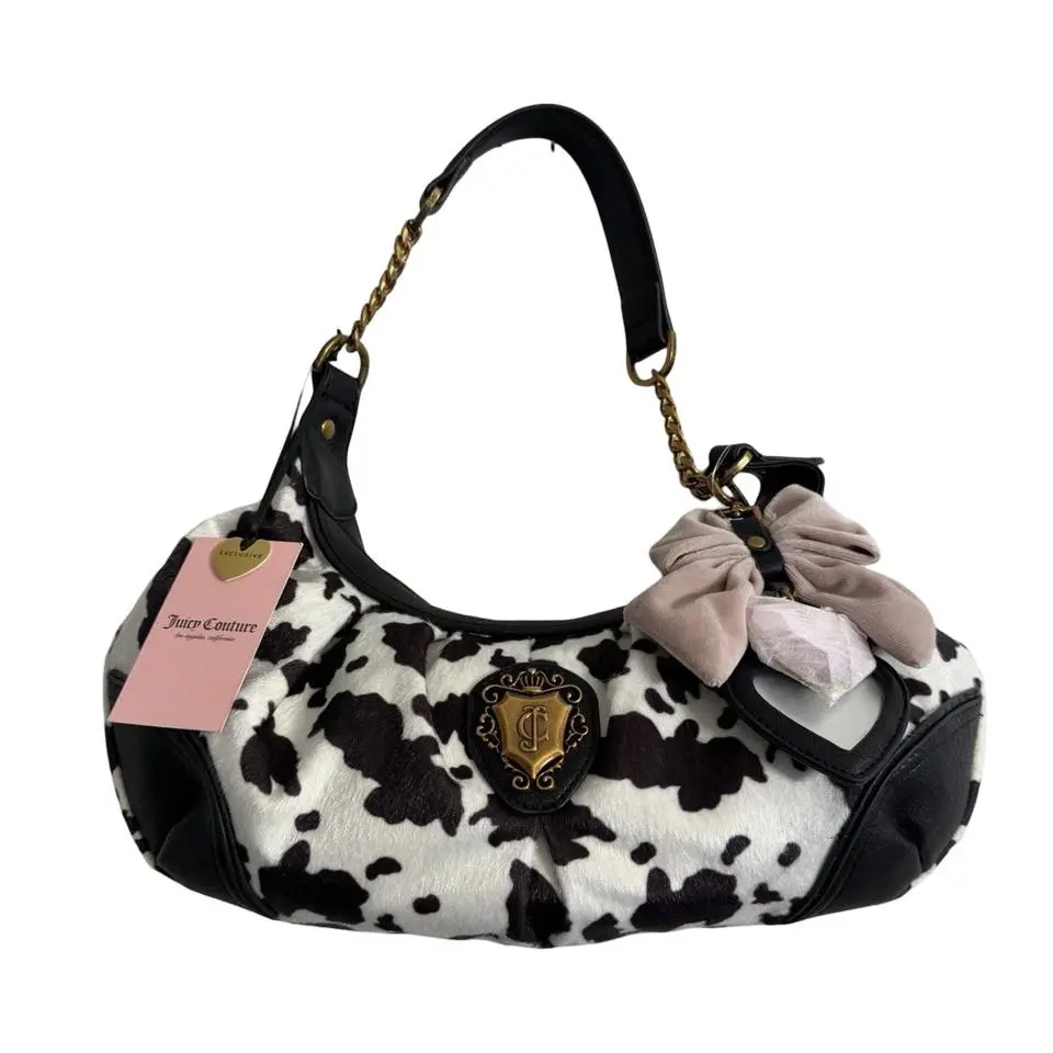 Juicy Couture Romance Cow Print Hobo Bag
