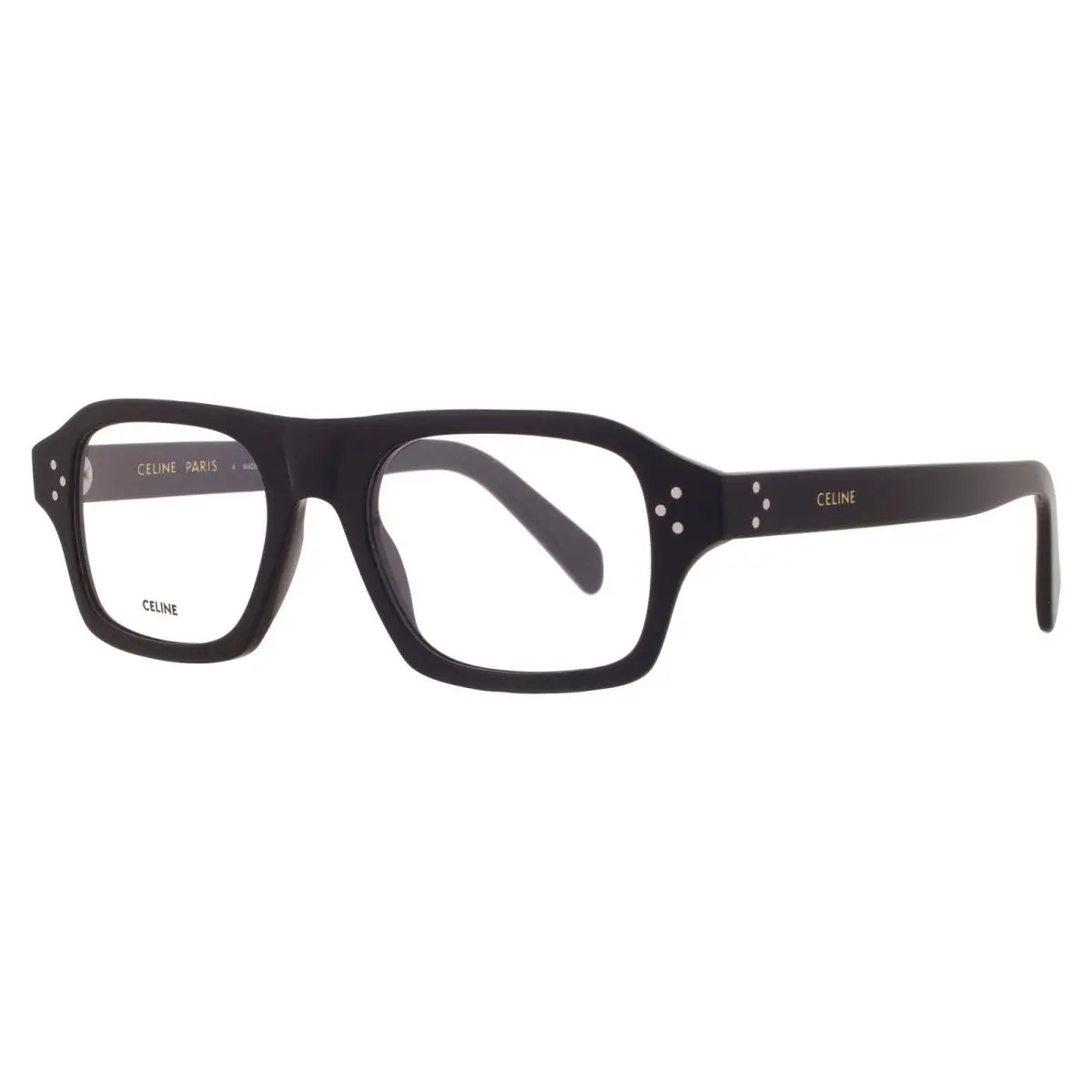 Celine Demo Square Ladies Eyeglasses CL501371 001 51 CL501371 001 51