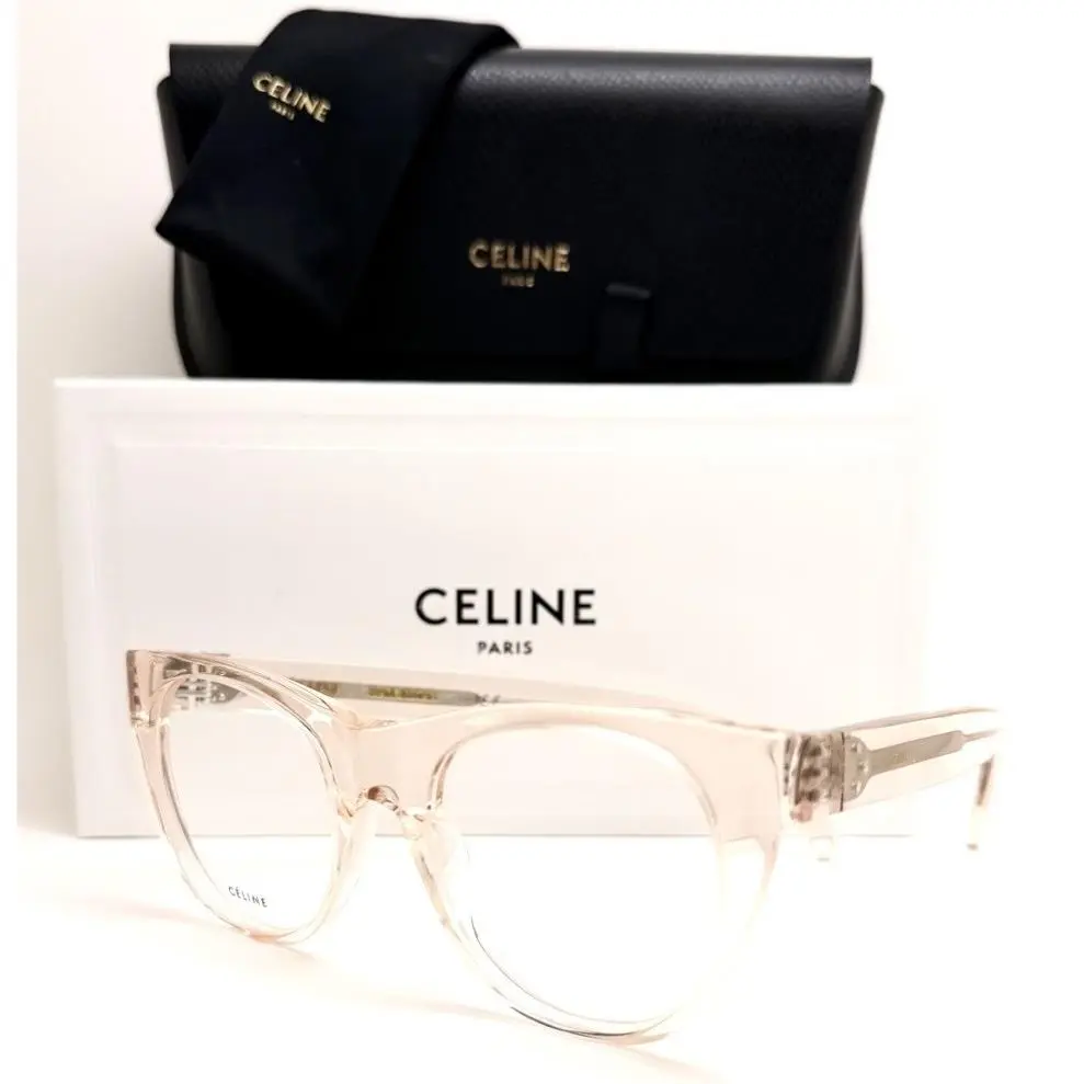Eyeglasses CL50019I 072 Transparent Light Pink 49-19-145 with Case by Celine