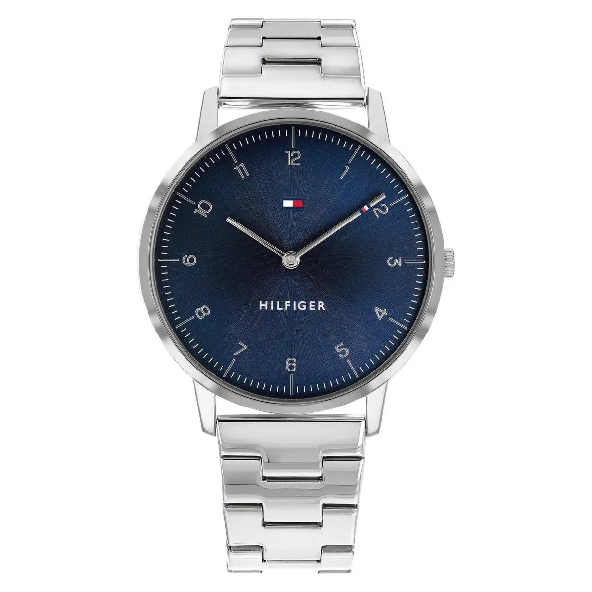 Tommy Hilfiger 1791581 Cooper Blue Dial Silver Bracelet Slim Mens Watch