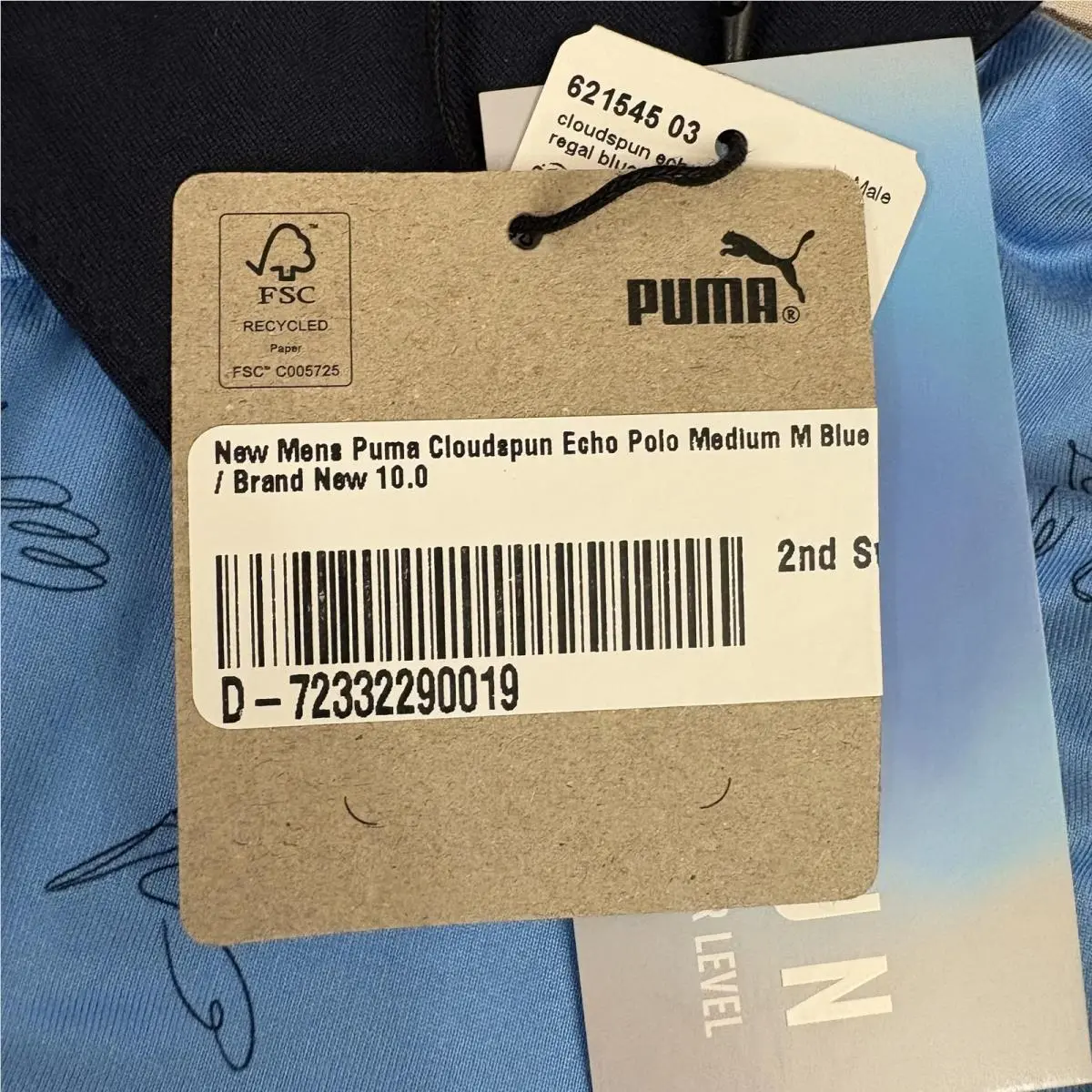 Puma clothing - Puma Cloudspun Polo Shirt - Cloudspun Polo Shirt - Blue 4