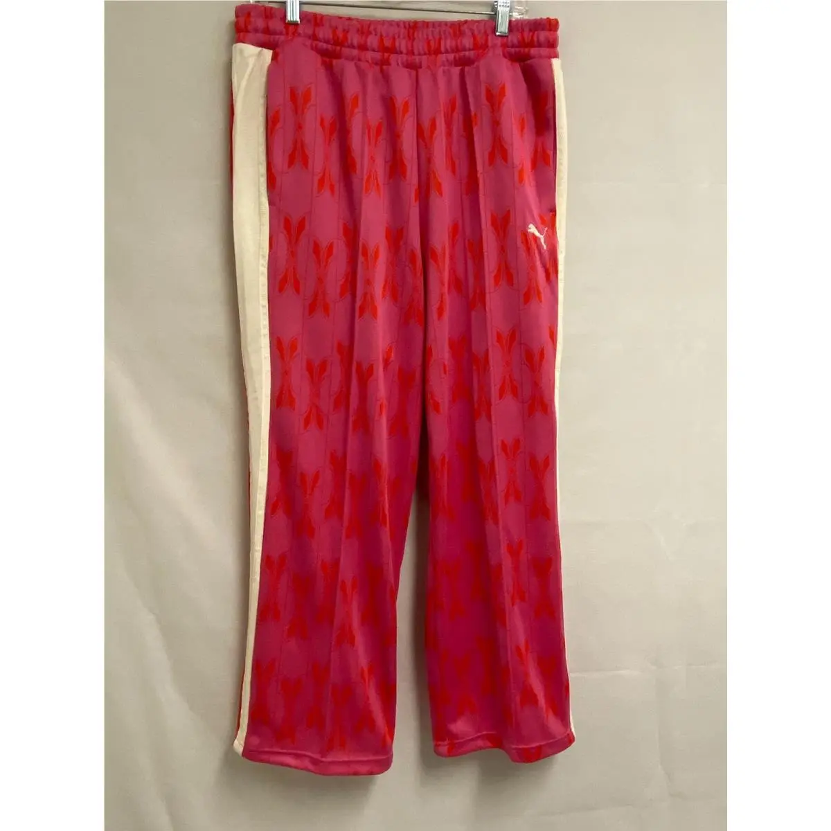 Puma Neverworn V T7 Track Pants Men`s Large Relax Fit Zip/side Pockets Drawcord