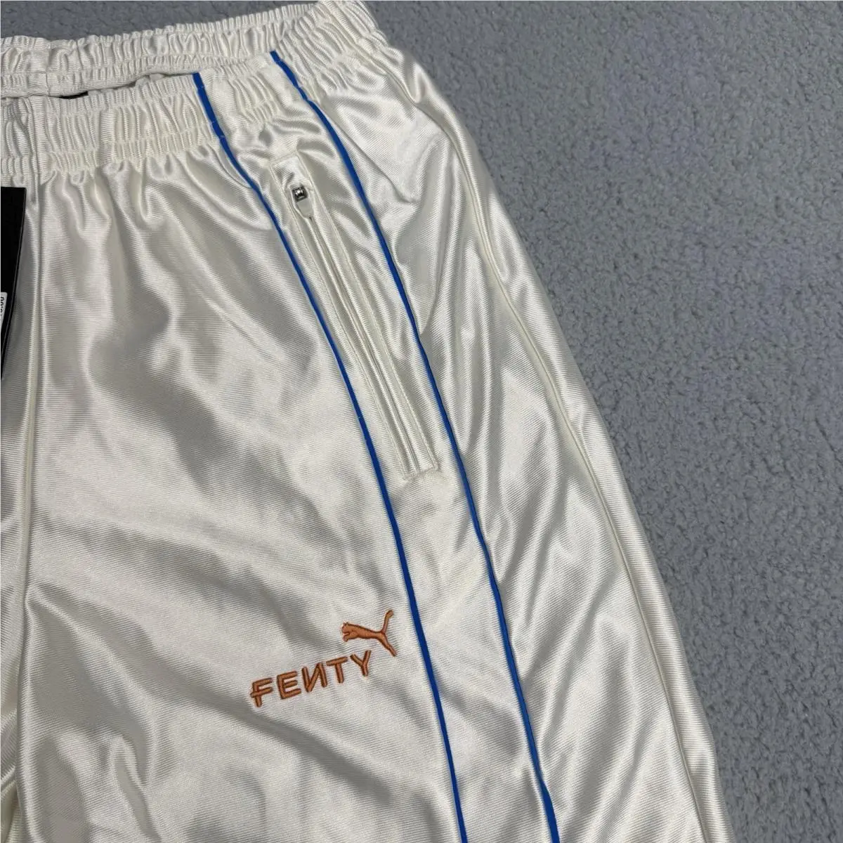 Puma clothing - PUMA Fenty X  T7 Piping Track Pants - 63574687 - White (UPC: 198556094830) 1