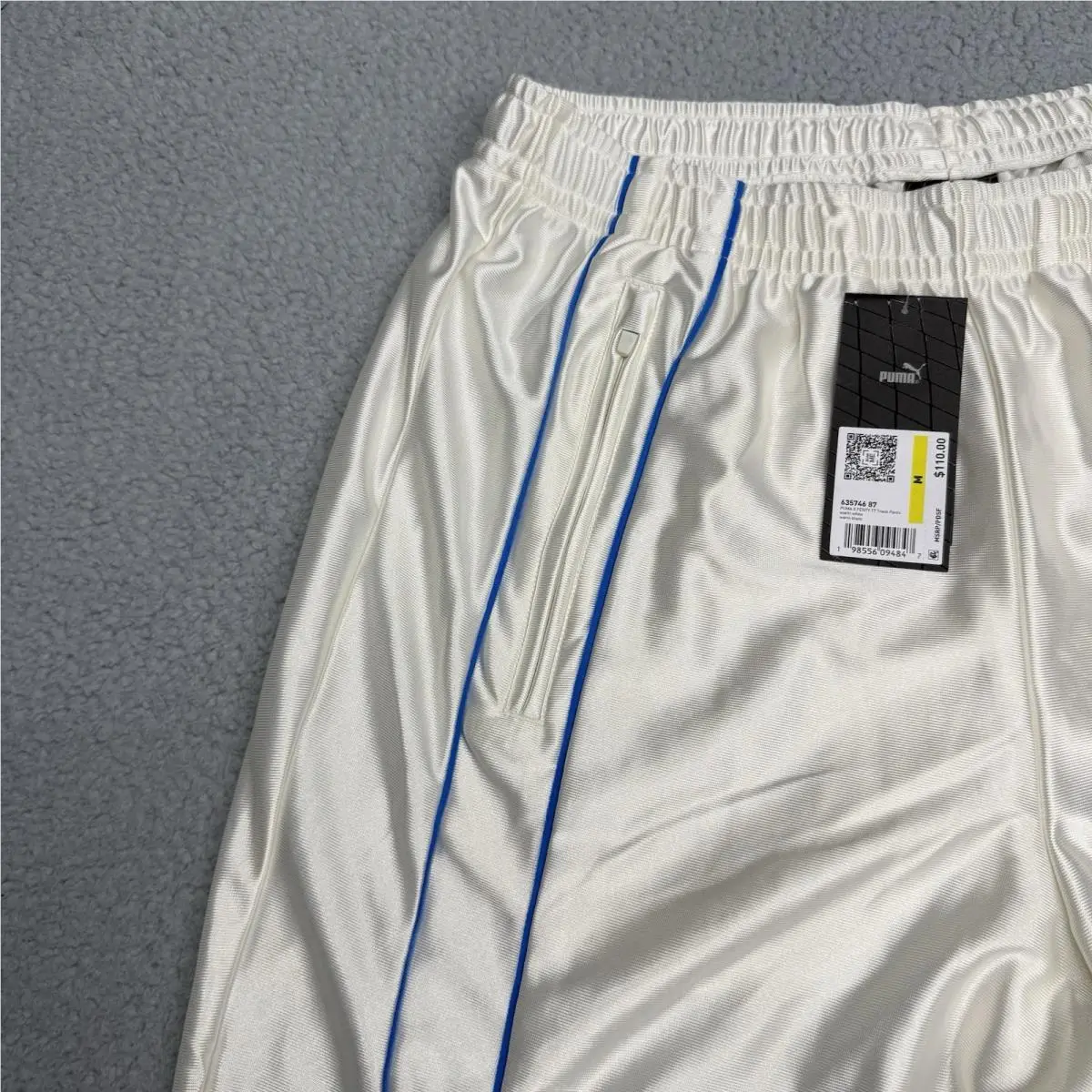 Puma clothing - PUMA Fenty X  T7 Piping Track Pants - 63574687 - White (UPC: 198556094830) 2