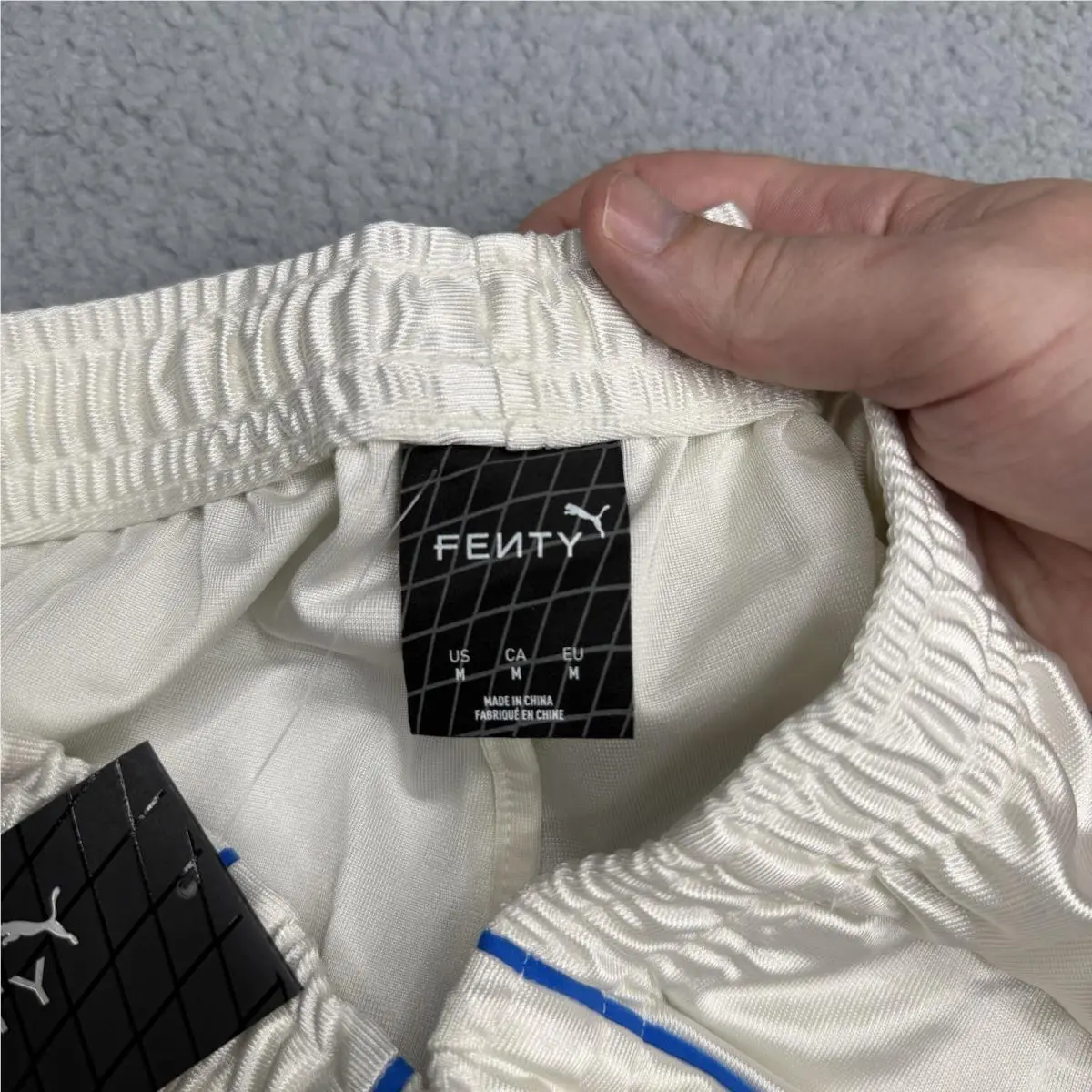 Puma clothing - PUMA Fenty X  T7 Piping Track Pants - 63574687 - White (UPC: 198556094830) 4