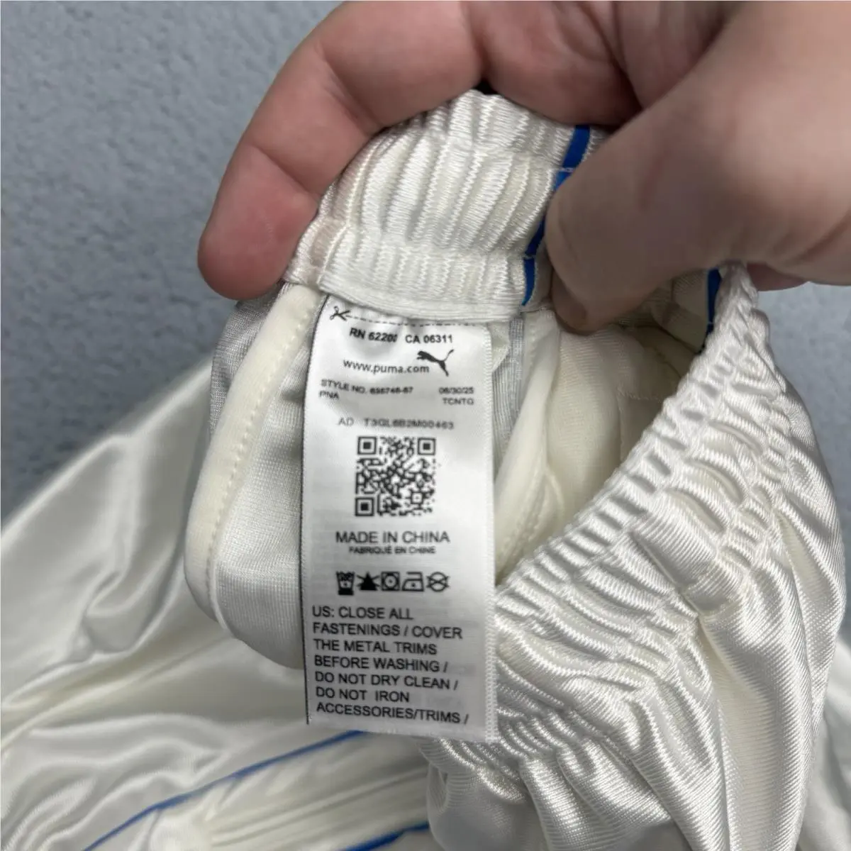 Puma clothing - PUMA Fenty X  T7 Piping Track Pants - 63574687 - White (UPC: 198556094830) 5