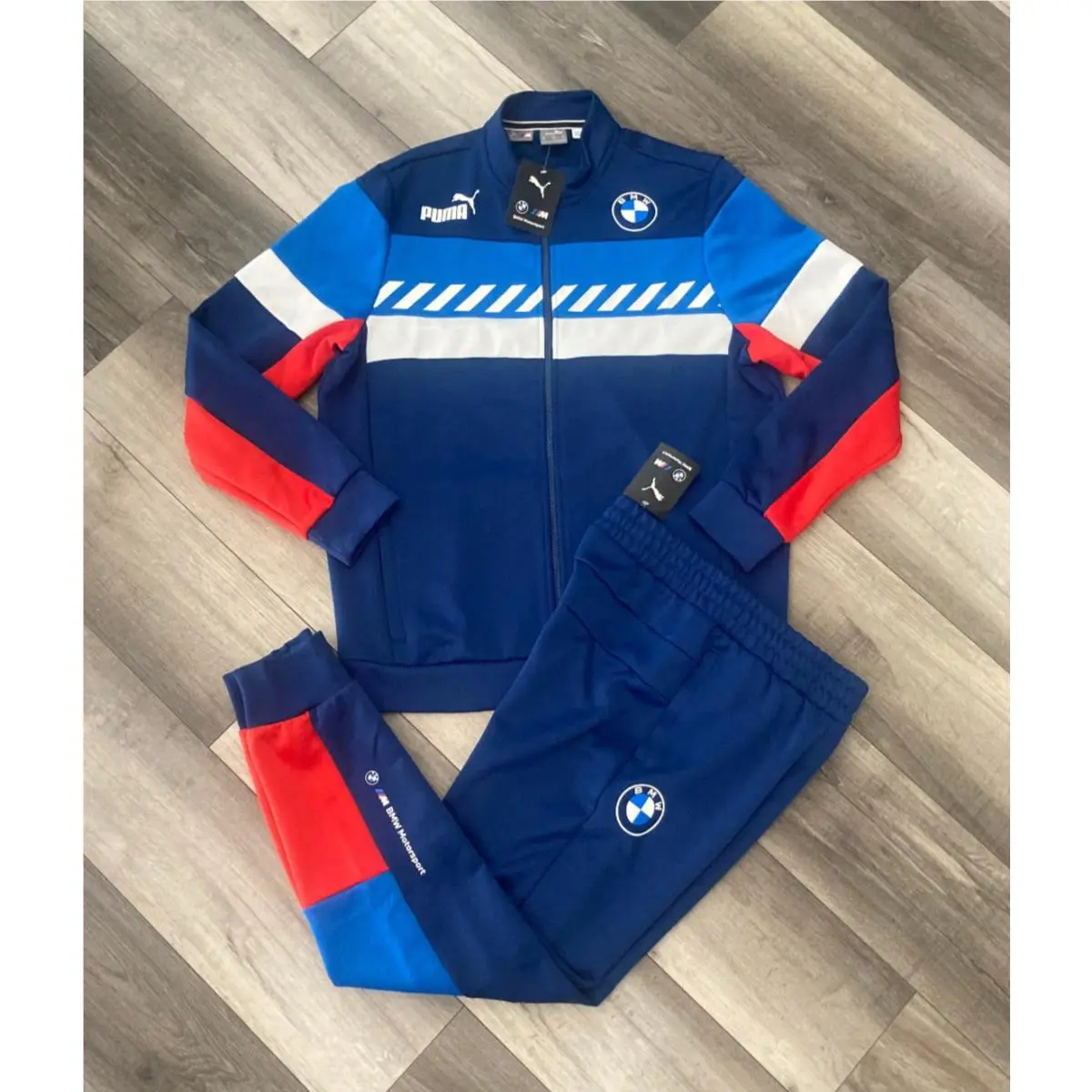 Puma Iconic Bmw M Motorsport Sds Men`s Tracksuit Track Jacket XL Pants L