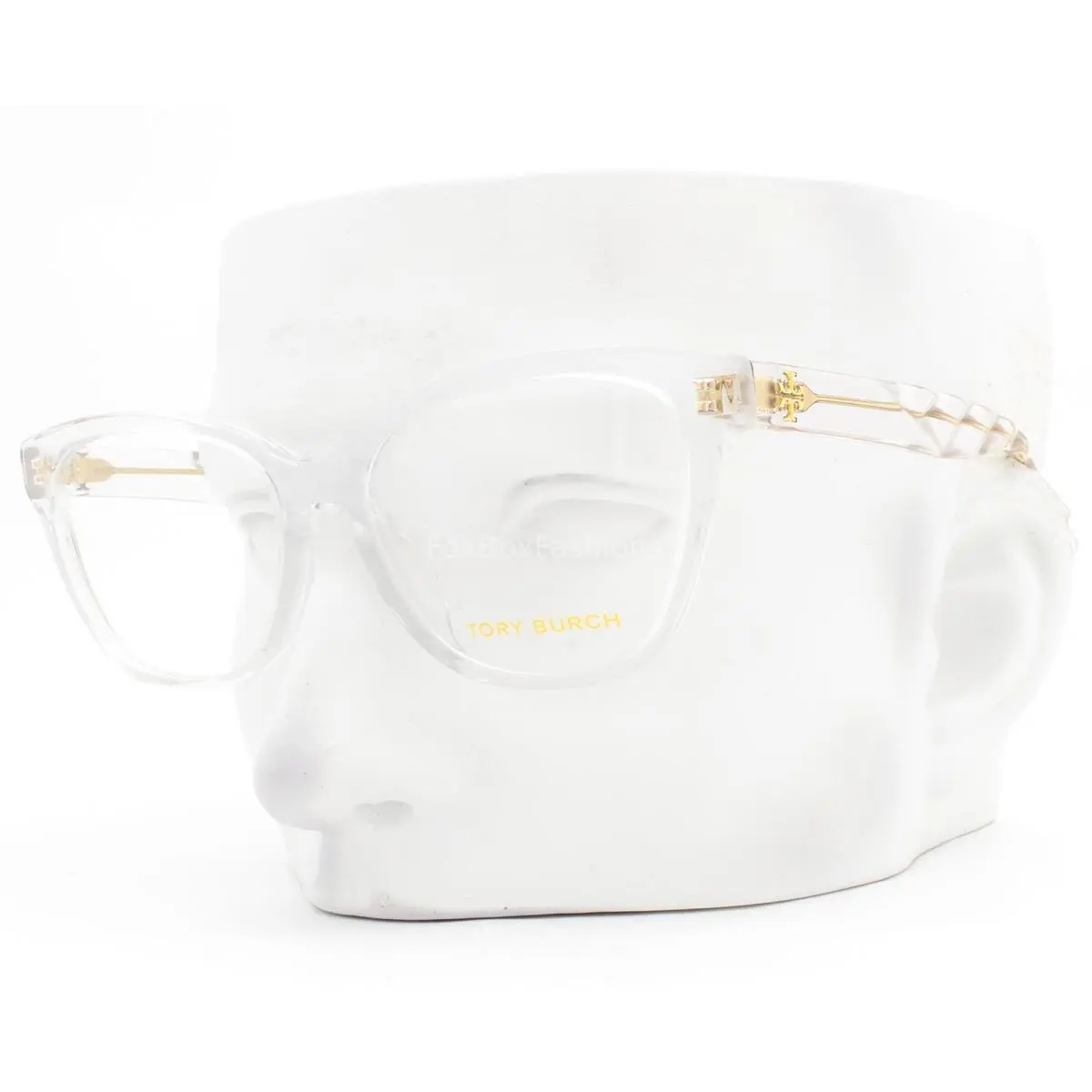Eyeglasses TY 2132U 1821 Glasses Crystal Clear Gold Logo 53mm W/case by Tory Burch