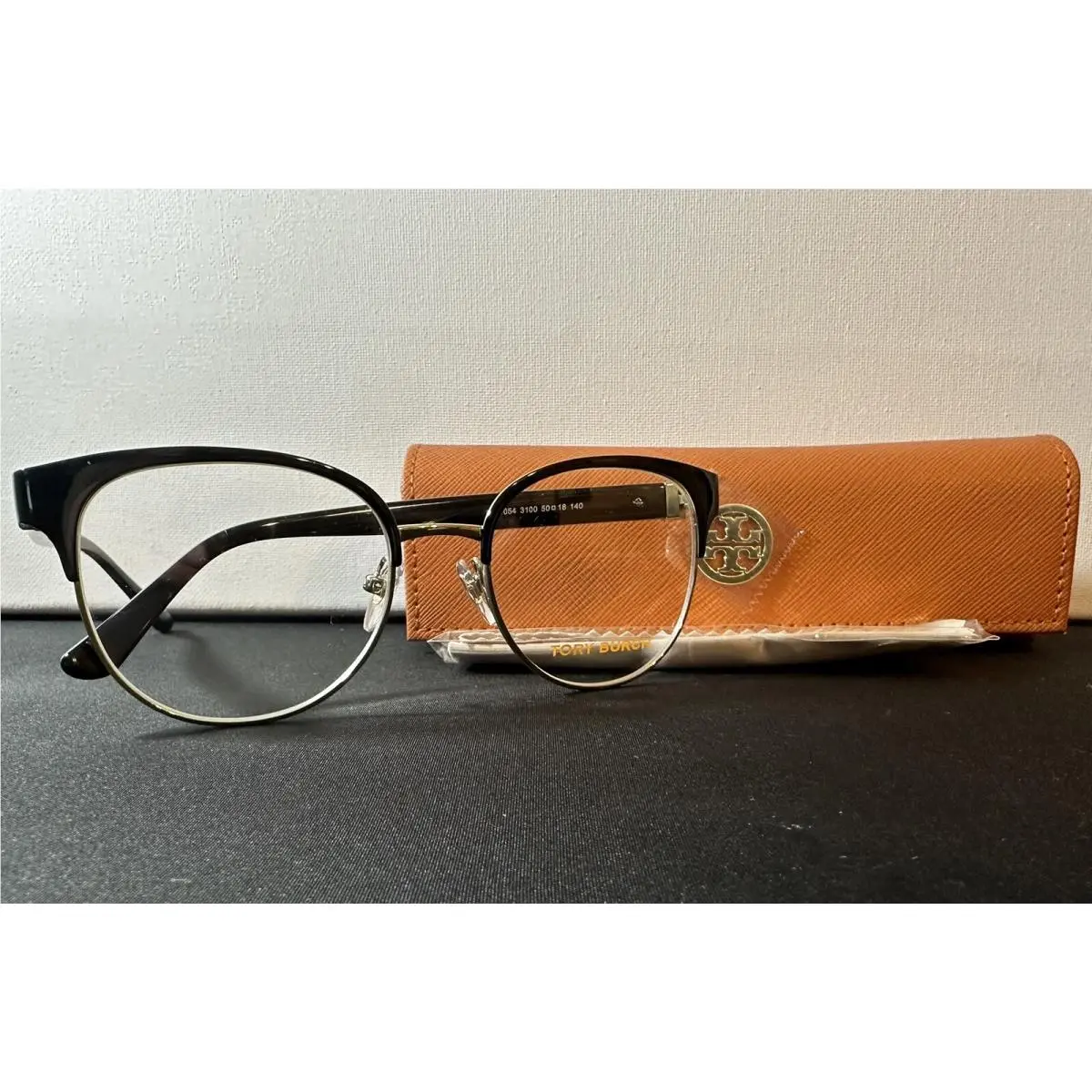 Tory Burch Eyeglasses Frame Case Model TY 1054 3100 In Colors Black Gold