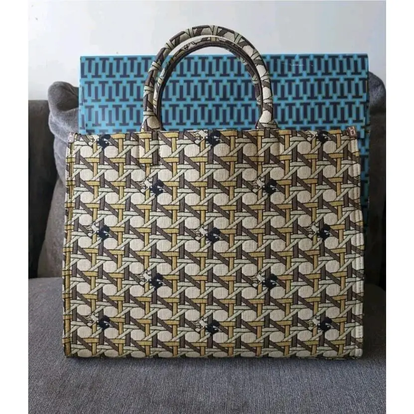 Tory Burch Ella Square Knit Tote