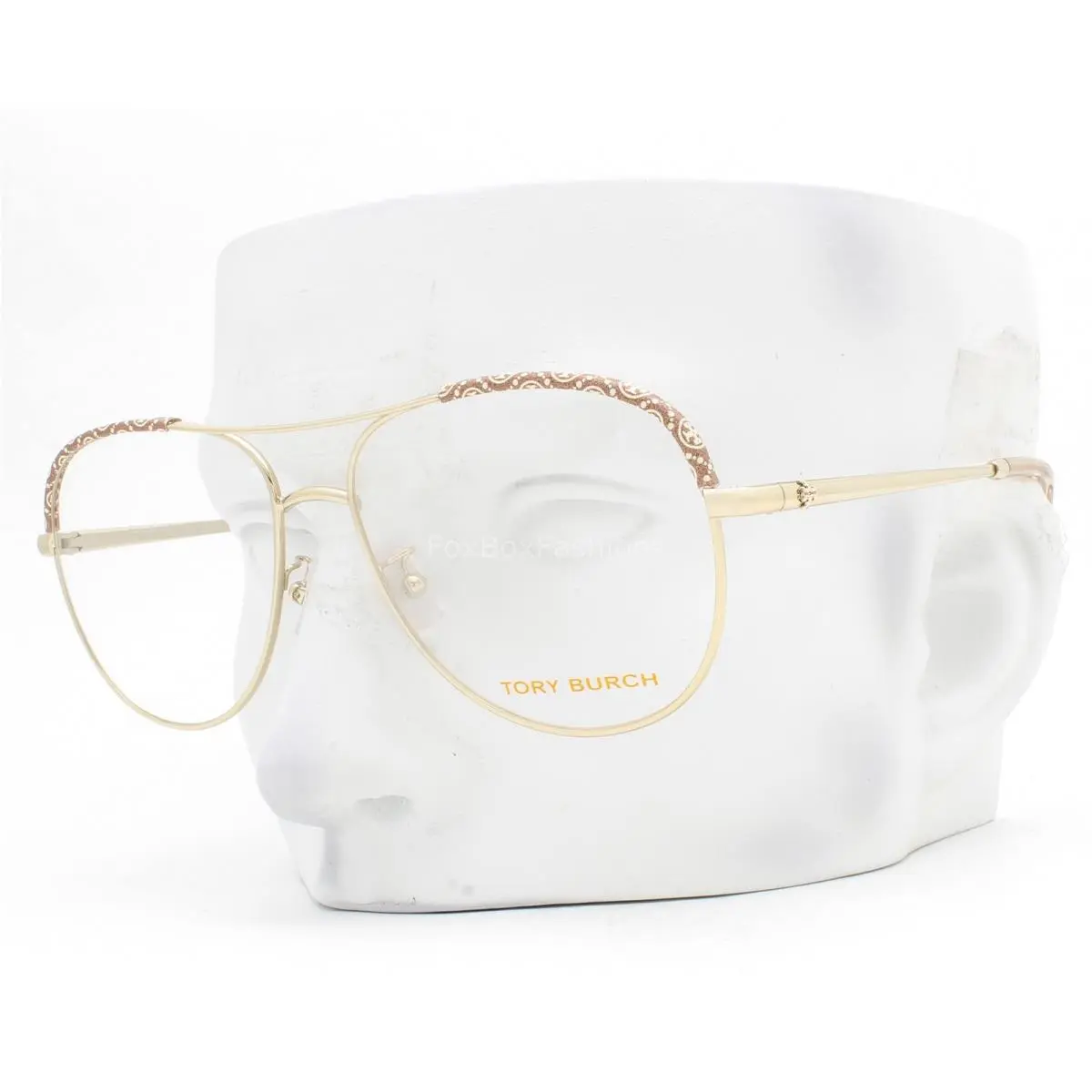 Tory Burch Eyeglasses Glasses TY 1091 3346 Shiny Light Gold 57mm with Case