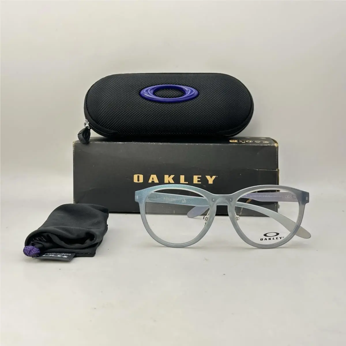 Youth Aglow Phantos Full Rim Eyeglasses OOY8027D Matte Balsam Opaline by Oakley