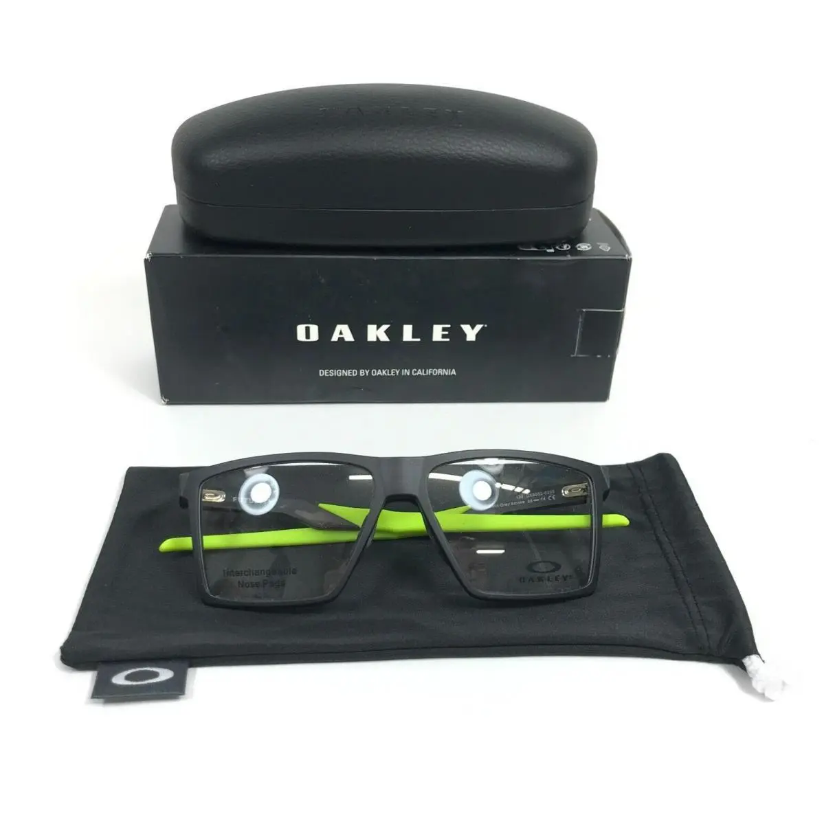 Eyeglasses Frames Futurity OX8052-0255 Satin Grey Smoke Green 55-14-139 by Oakley