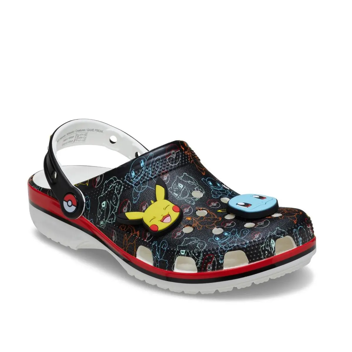 Man`s Clogs Crocs Pokemon Print Classic Clog