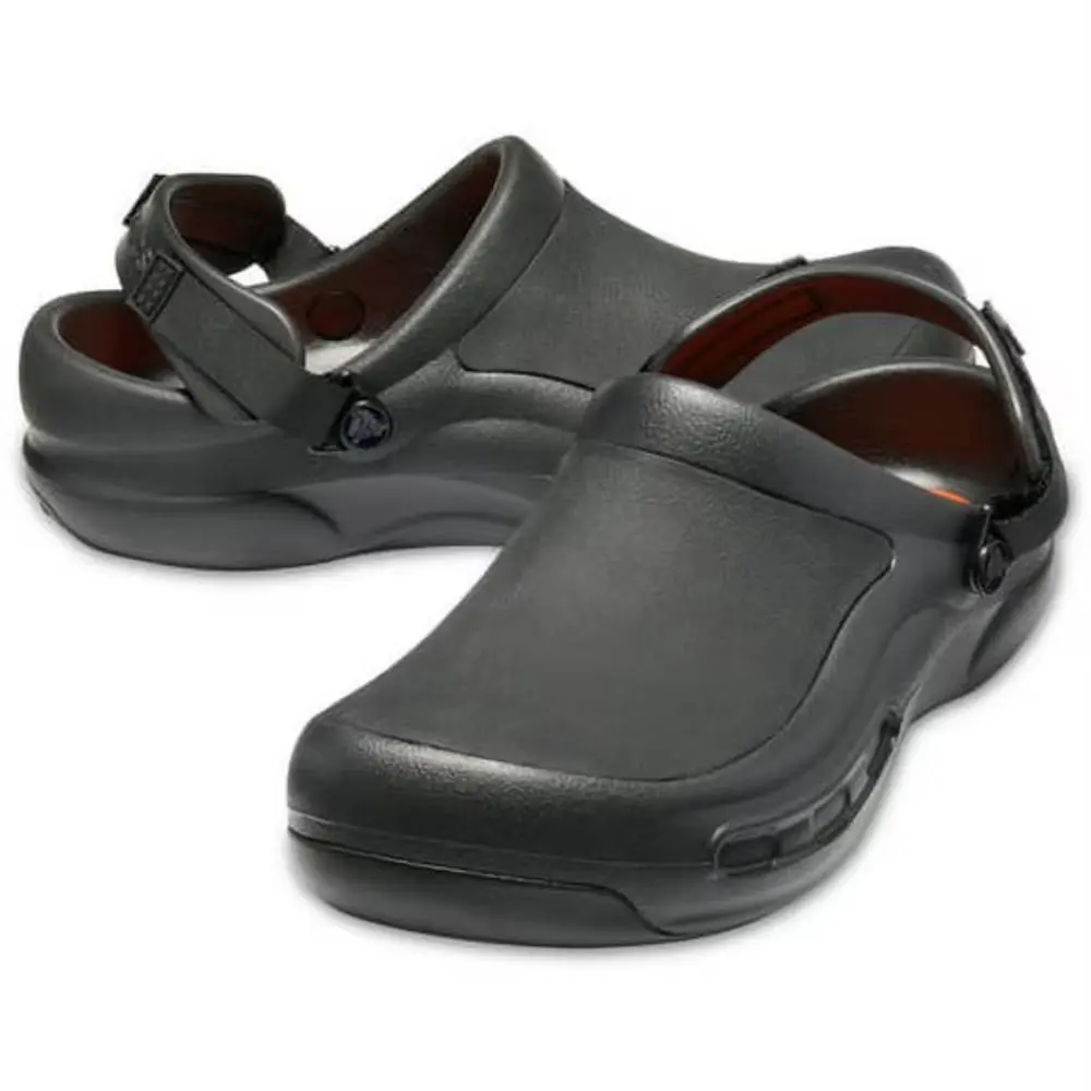 Crocs Bistro Pro Literide Clog Mens 6 Black Round Toe Slip On Shoes GBO3298