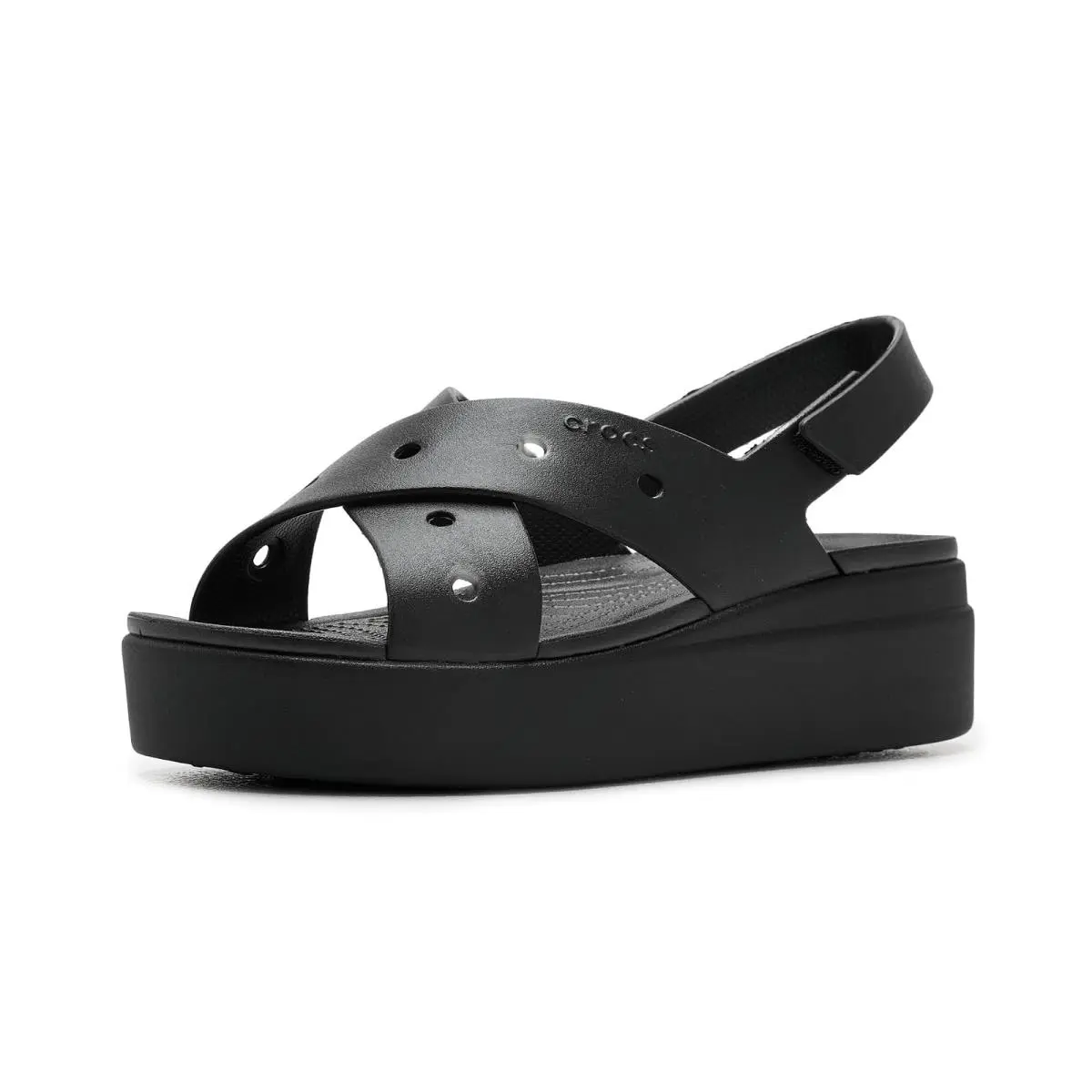 Woman`s Sandals Crocs Brooklyn 4U Low Wedges
