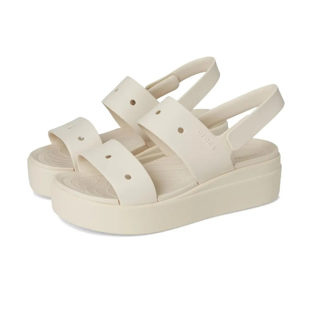 Women`s Sandals  Brooklyn 4U Low Wedges Stucco by Crocs