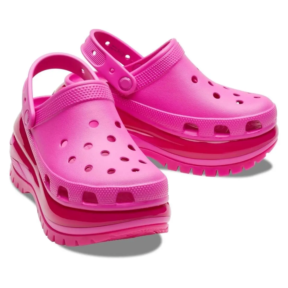 Crocs Mega Crush 207988-6UB Clog Unisex M3/W5 Pink Slip On Casual Shoes ZOGG2976