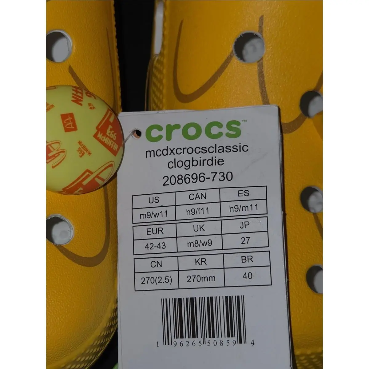 Crocs shoes - Crocs McDonalds Classic Clog Birdie - Yellow 0