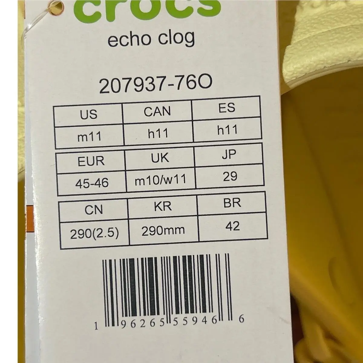 Crocs shoes - Crocs Echo Clog - Echo Clog - Ivory 6
