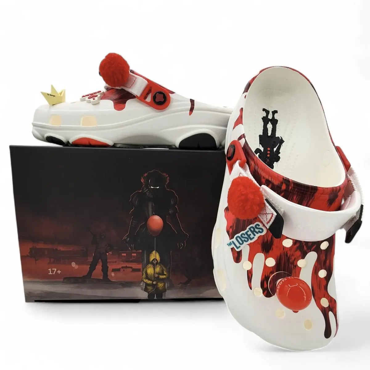 Crocs IT Movie All-terrain Clog Horror Pack Pennywise Mens 9 /womens 11