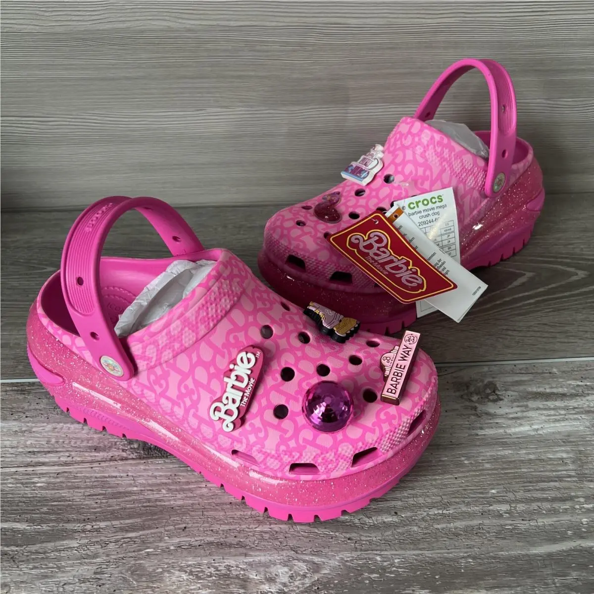 Crocs shoes - Crocs Barbie Movie Mega Crush - Pink (UPC: 196265476749) 1