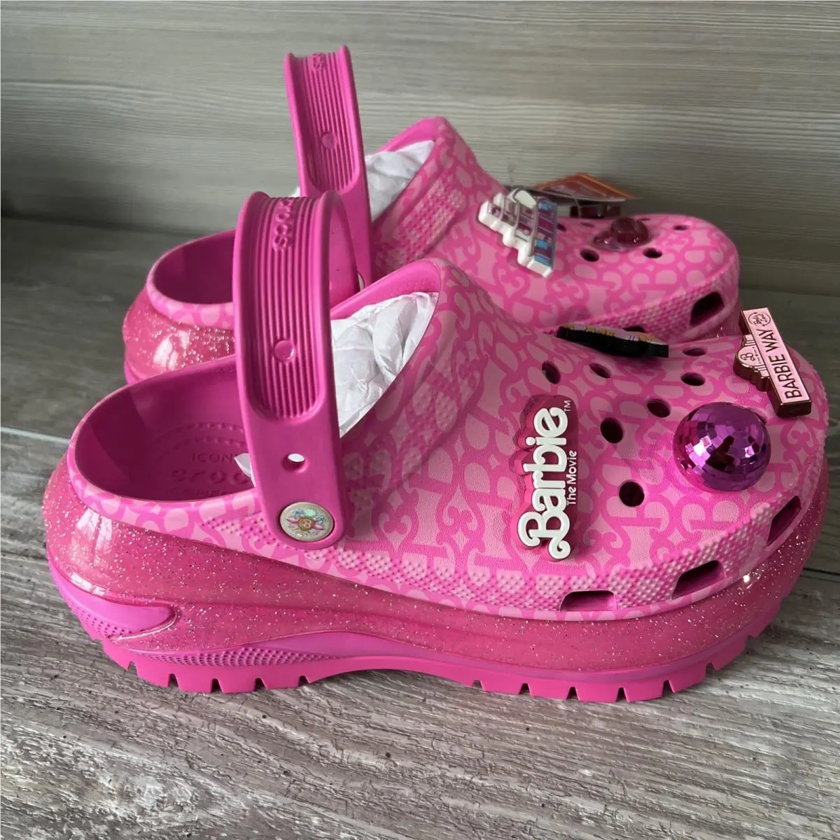 Crocs shoes - Crocs Barbie Movie Mega Crush - Pink (UPC: 196265476749) 6