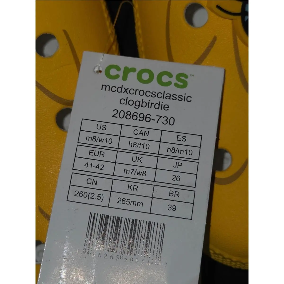 Crocs shoes - Crocs Classic Clog Birdie McDonald`s - Yellow 0