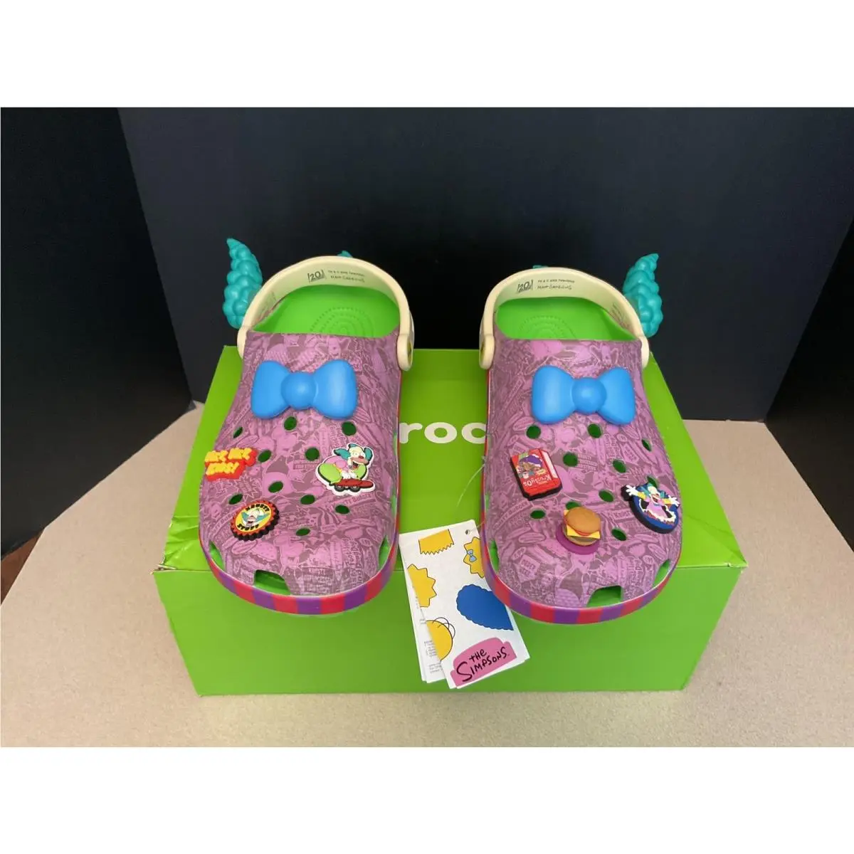 Mens Crocs The Simpsons Krusty The Clown Classic Clogs. Size 11. Awesome