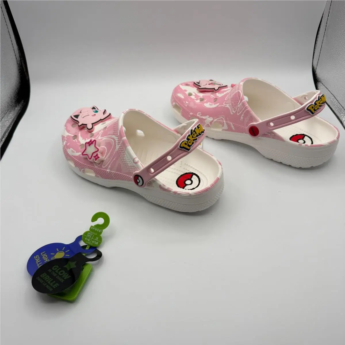 Crocs Jigglypuff Pink/multicolor Classic Crocs M8/W10 Lights Up/glow B-46
