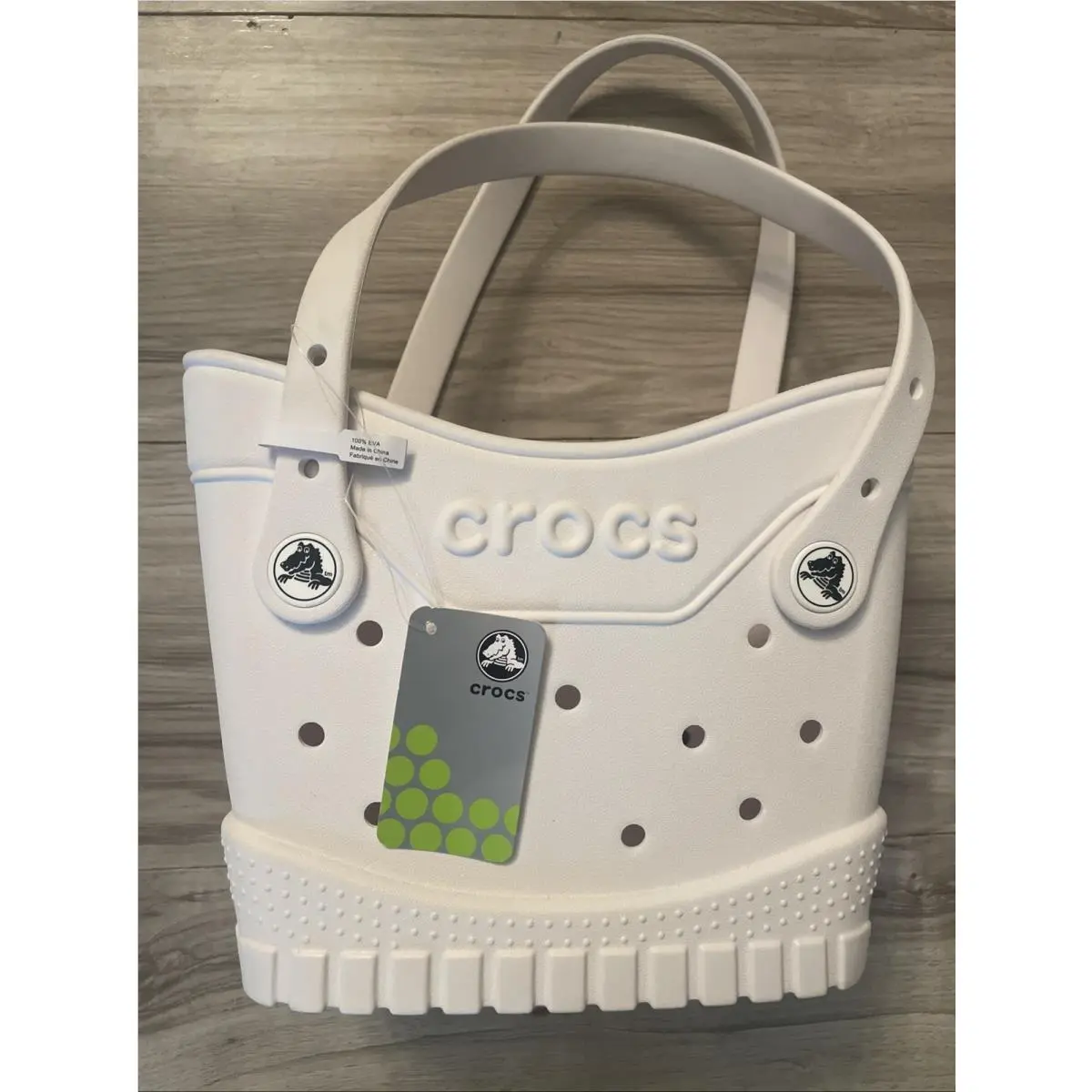 Classic Tote Bag Ready to Personalize Shoulder Bag White Medium/os by Crocs