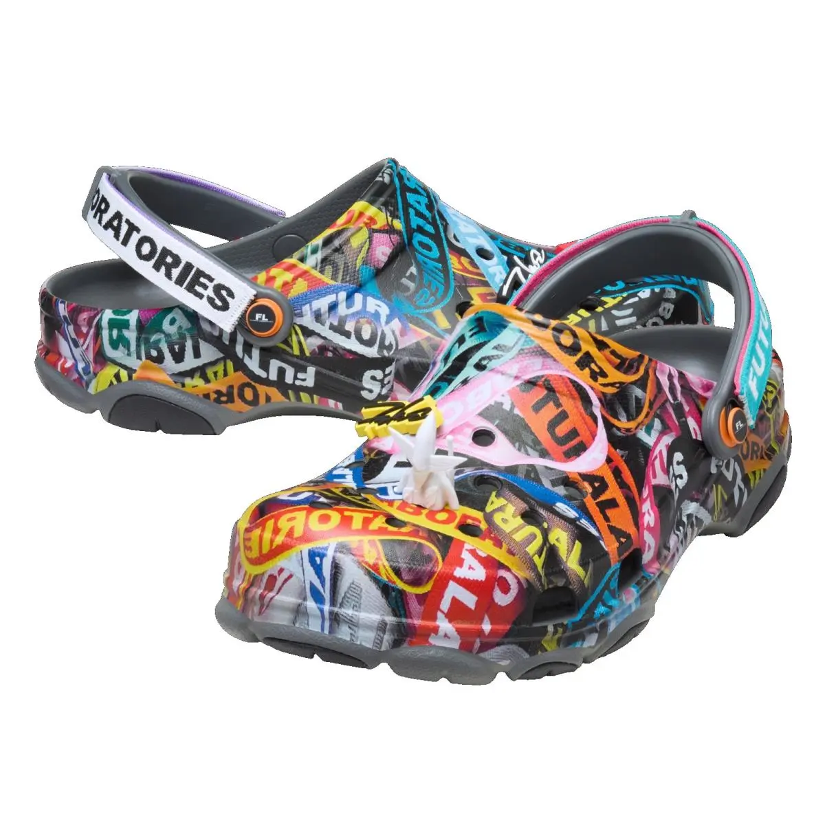 Futura Laboratories X Crocs All Terrain Clog Multi Color Men 8 Women 10