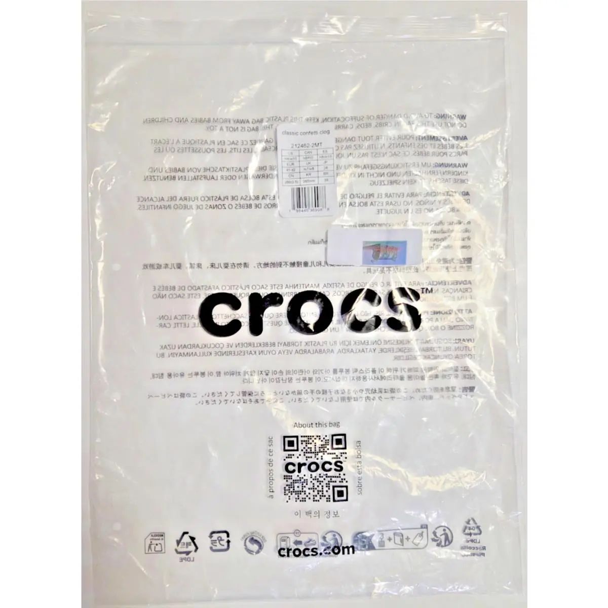 Crocs shoes - Summit White/Multi (UPC: 198445369988) 17