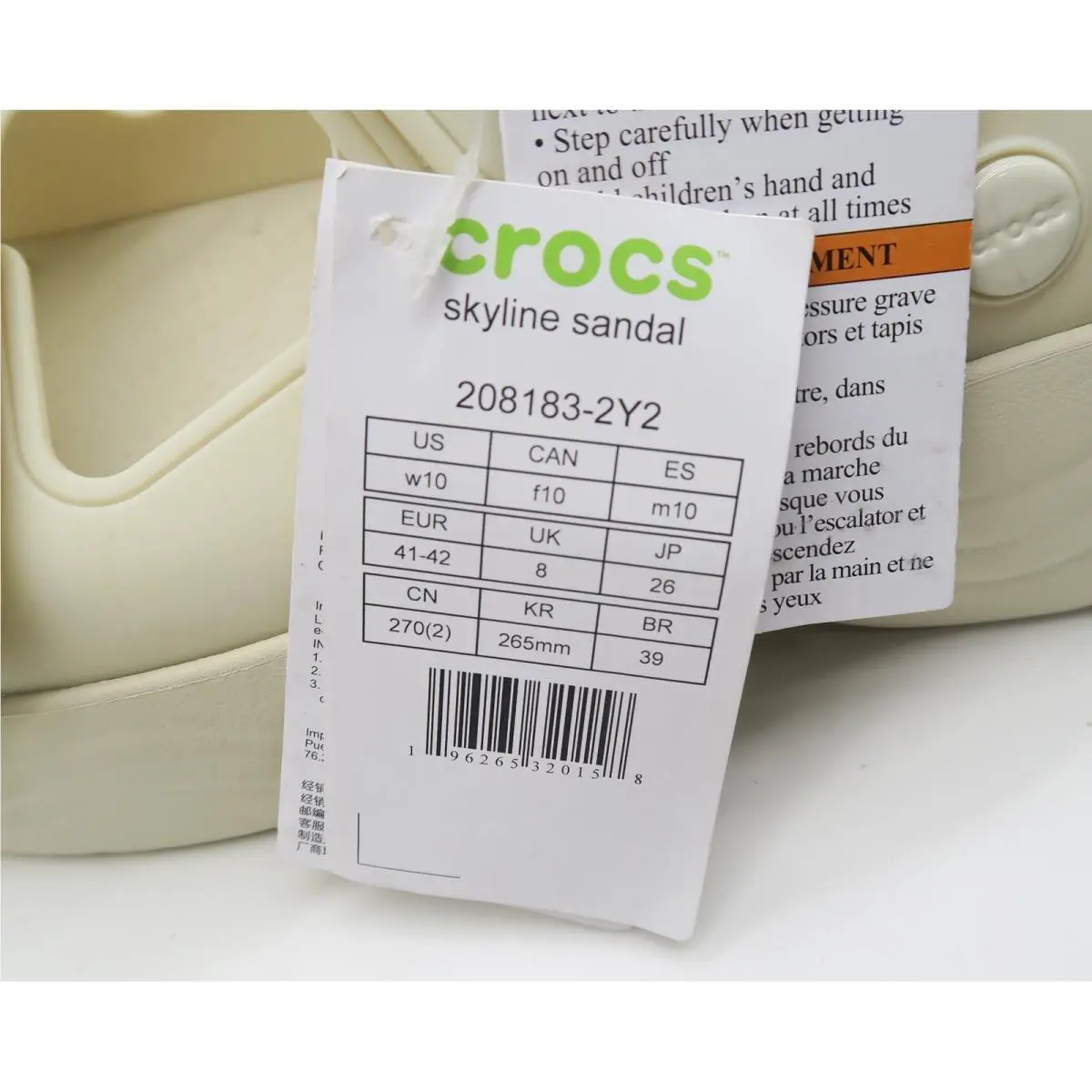 Crocs shoes - Skyline Sandal - Skyline Sandal - Ivory 0